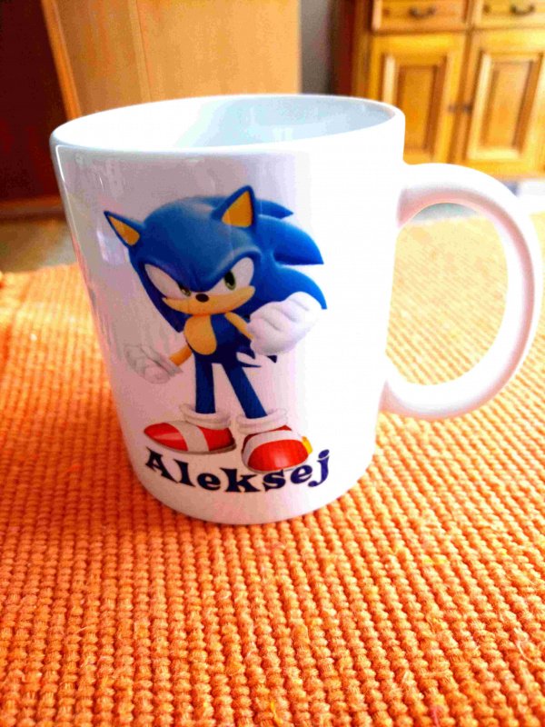 Poklon za rodjendan  deca/Solja sa slikom za decu/sonic solja.jpg